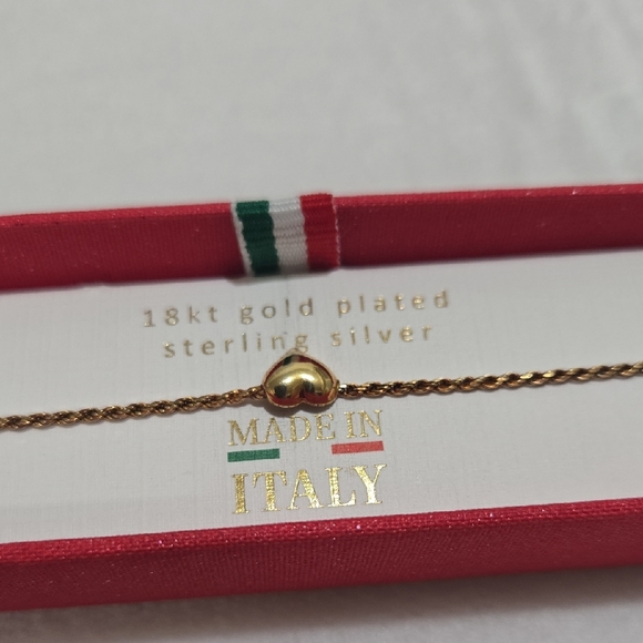18k Gold Plated Sterling Silver Bracelet - Picture 1 of 5